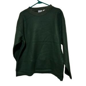 Desert Heat Apparel DHA Size Large Green Long Sleeve Crew Neck